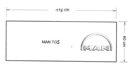 Materasso per camion MAN TGS 196x60