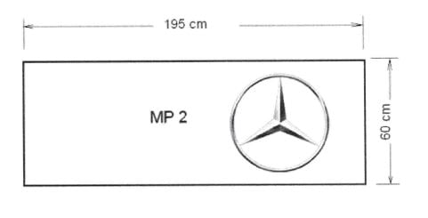 Materasso per camion Mercedes Actros MP2 195x60