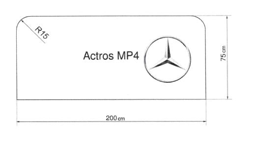 Materasso per camion Mercedes Actros MP4 BigSpace 200x75