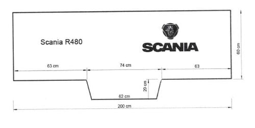 Materasso per camion Scania R480 200x80